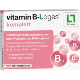 VITAMIN B-LOGES comprimidos revestidos por película completos, 60 unidades
