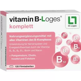 VITAMIN B-LOGES comprimidos revestidos por película completos, 120 unidades