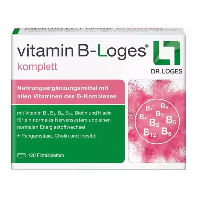 VITAMIN B-LOGES comprimidos revestidos por película completos, 120 unidades VITAMIN B-LOGES comprimidos revestidos por película completos, 120 unidades