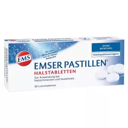 EMSER Pastilhas sem mentol, 30 unid
