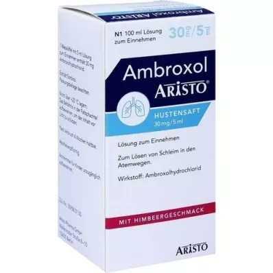 AMBROXOL Aristo xarope para a tosse 30 mg/5 ml solução oral, 100 ml