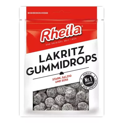 RHEILA Gotas de goma de alcaçuz com açúcar, 90 g RHEILA Gotas de goma de alcaçuz com açúcar, 90 g