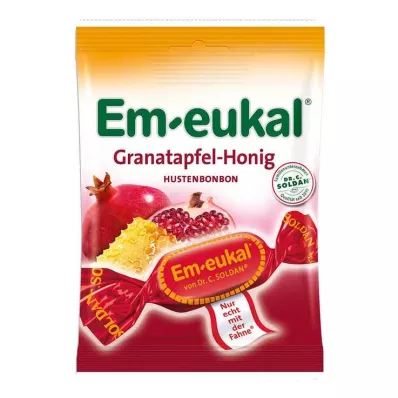 EM-EUKAL Rebuçados de mel de romã com açúcar, 75 g