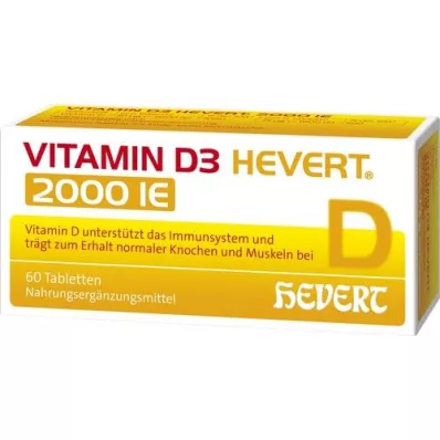 VITAMIN D3 HEVERT 2.000 comprimidos U.I., 60 unid