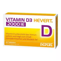 Vitamina D3 Hevert 2.000 UI comprimidos, 60 unidades