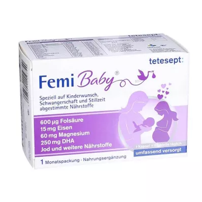 TETESEPT Femi Baby comprimidos revestidos por película + cápsulas moles, 2X30 pcs TETESEPT Femi Baby comprimidos revestidos por película + cápsulas moles, 2X30 pcs