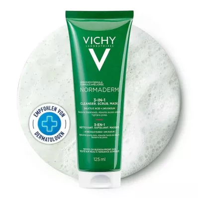 Vichy Normaderm Tri-Activ Gel Limpeza + Peeling + Máscara, 125 ml Vichy Normaderm Tri-Activ Gel Limpeza + Peeling + Máscara, 125 ml