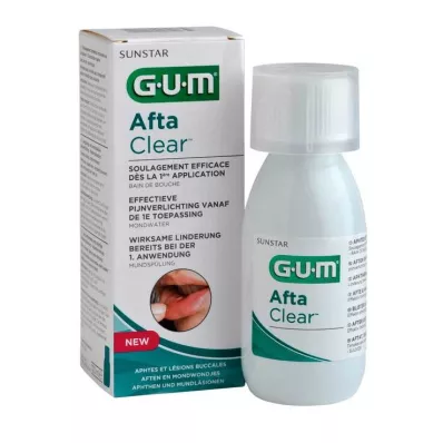 GUM Enxaguante bucal Afta Clear, 120 ml GUM Enxaguante bucal Afta Clear, 120 ml