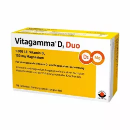 VITAGAMMA D3 Duo 1.000 I.E Vit.D3 150mg Magnes.NEM, 50 unid