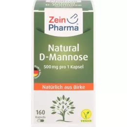 NATURAL D-Mannose 500 mg Cápsulas, 160 Cápsulas