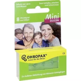OHROPAX mini tampões de silicone para os ouvidos, 8 unid