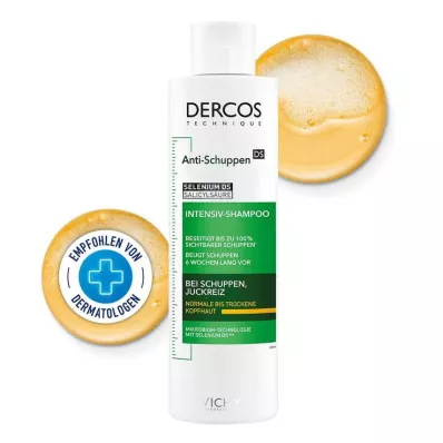 Vichy Dercos shampoo anticaspa para couro cabeludo seco, 200 ml Vichy Dercos shampoo anticaspa para couro cabeludo seco, 200 ml