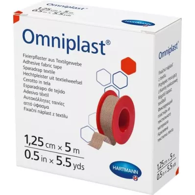 OMNIPLAST Gesso de fixação têxtil 1,25 cmx5 m, 1 pc