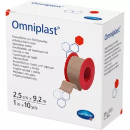 OMNIPLAST Gesso de fixação têxtil 2,5 cm x 9,2 m, 1 pc