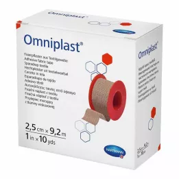 OMNIPLAST Gesso de fixação têxtil 2,5 cm x 9,2 m, 1 pc