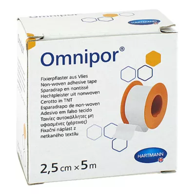 Velo de gesso de fixação Omnipor 2,5 cmx5 m, 1 peça Velo de gesso de fixação Omnipor 2,5 cmx5 m, 1 peça