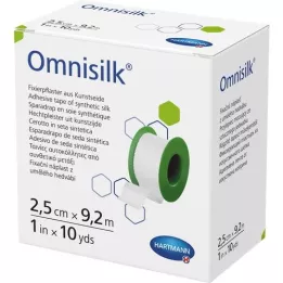 OMNISILK Gesso de fixação de seda artificial 2,5 cmx9,2 m, 1 pc