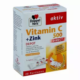 Doppelherz Vitamin C 500+zinc Depot pellets diretos (20 peças)