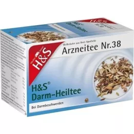 H&amp;S Saco de filtro para chá de cura intestinal, 20X2,0 g