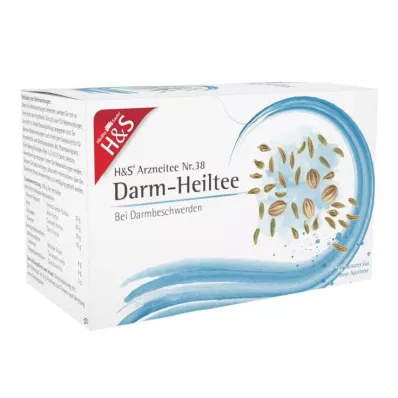 H&amp;S Saco de filtro para chá de cura intestinal, 20X2,0 g