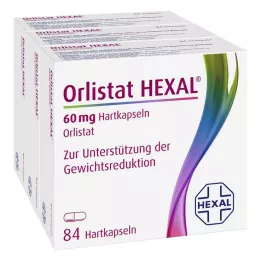 ORLISTAT HEXAL Cápsulas duras de 60 mg, 3X84 pcs