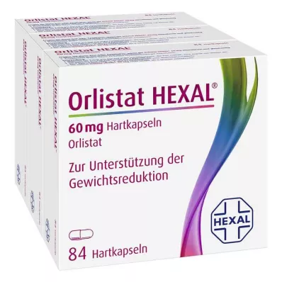ORLISTAT HEXAL Cápsulas duras de 60 mg, 3X84 pcs ORLISTAT HEXAL Cápsulas duras de 60 mg, 3X84 pcs