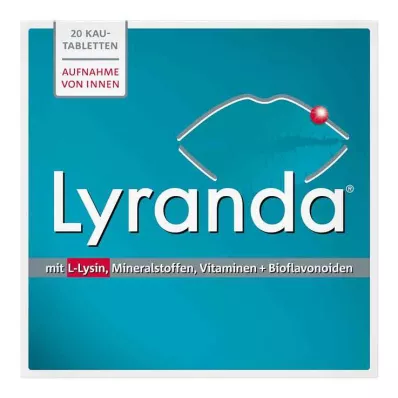 Comprimidos mastigáveis Lyranda, 20 unidades