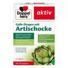 DOPPELHERZ Pastilhas biliares com alcachofra, 50 unid