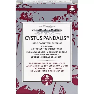 CYSTUS Pastilhas Pandalis, 66 peças
