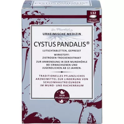 CYSTUS Pastilhas de Pandalis, 132 peças