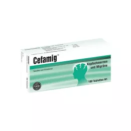 Comprimidos Cefamig, 100 unid