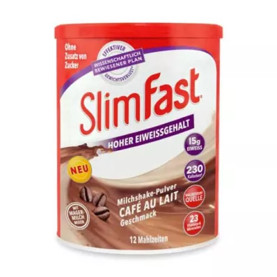 SLIM FAST Café com leite em pó, 438 g