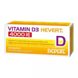 Vitamina D3 Hevert 4.000 UI comprimidos, 60 unidades