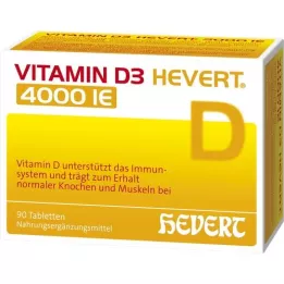 VITAMIN D3 HEVERT 4.000 comprimidos U.I., 90 unid