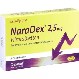 NARADEX Comprimidos revestidos por película de 2,5 mg, 2 unid