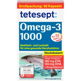 TETESEPT Omega-3 1000 Cápsulas, 80 Cápsulas