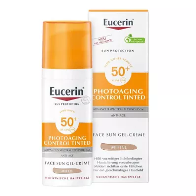 Eucerin Sun CC gel-creme médio colorido LSF 50+ , 50 ml Eucerin Sun CC gel-creme médio colorido LSF 50+ , 50 ml