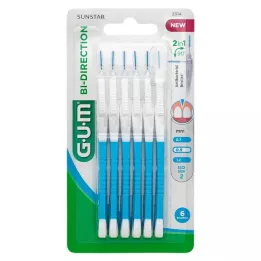 GUM Bi-Direction Interdentalb.0,9 mm azul, 6 unid