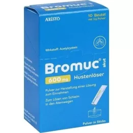 BROMUC 600 mg de supressor da tosse plv.para uso oral, 10 unid