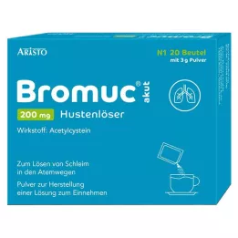 BROMUC Supressor da tosse Acute 200 mg para uso oral, 20 unidades