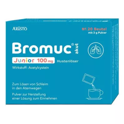 BROMUC akut Junior 100 mg supressor da tosse P.H.e.L.z.E., 20 unid