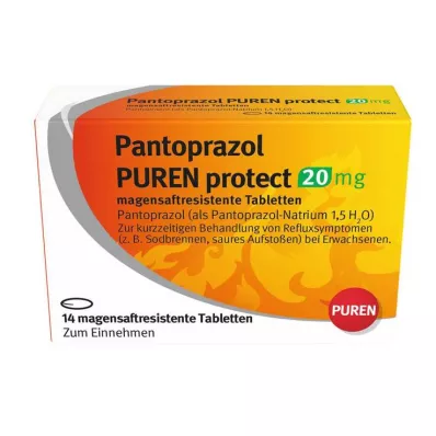 Pantoprazol Puren protege comprimidos gastrorresistentes de 20 mg, 14 unidades Pantoprazol Puren protege comprimidos gastrorresistentes de 20 mg, 14 unidades