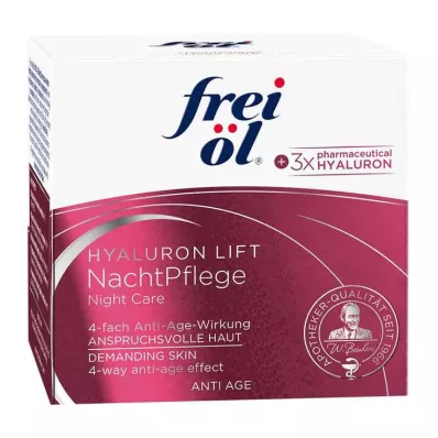 Óleo Grátis Anti-Idade Hyaluron Lift Cuidado Noturno, 50 ml Óleo Grátis Anti-Idade Hyaluron Lift Cuidado Noturno, 50 ml