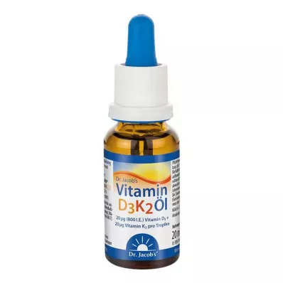 VITAMIN Óleo D3K2 Dr. Jacobs gotas, 20 ml VITAMIN Óleo D3K2 Dr. Jacobs gotas, 20 ml