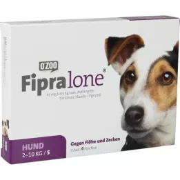 FIPRALONE Solução de 67 mg para cães pequenos, 4 unidades
