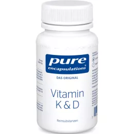 PURE ENCAPSULATIONS Vitamina K &amp; D Cápsulas, 60 Cápsulas