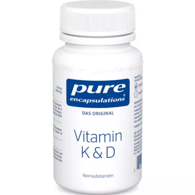 PURE ENCAPSULATIONS Vitamina K &amp; D Cápsulas, 60 Cápsulas