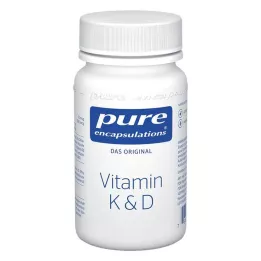 PURE ENCAPSULATIONS Vitamina K & D Cápsulas, 60 Cápsulas