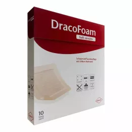 DRACOFOAM Stick de espuma adesiva sensível para feridas 5x5 cm, 10 unidades