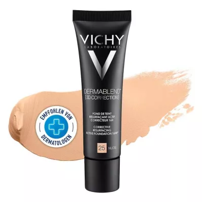 Vichy Dermablend 3D Maquilhagem Corretiva 25 Nude, 30 ml Vichy Dermablend 3D Maquilhagem Corretiva 25 Nude, 30 ml